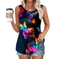thumbnail image 2 of Womens Tops Dressy Casual Sexy Blouses Plus Size Blouses for Women 2X T-Shirts Loose Fit V Neck, 2 of 6