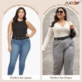 thumbnail image 3 of SUOSDEY Plus Size Belts for Women,Ladies Leather Coffee Belt for Jeans Pants Dress with Gift Box, 3 of 7