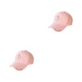 thumbnail image 4 of mmirethe Classic Baseball Hat With Ring Decor Adding Touch Of Style To Outfits Casual Pink 2Set, 4 of 6