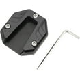 thumbnail image 1 of ZOUSSIQI Motorcycle Kickstand Plate, Universal Motorcycle Aluminium Alloy Side Stand Extension Plate High Strength Kickstand Pad Plate Support Accessory (Blue) CA919-42401, 1 of 8