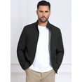 thumbnail image 4 of DARING DIVA Lightweight Stand Collar Full Zip Up Golf Bomber Jacket S Black, 4 of 7