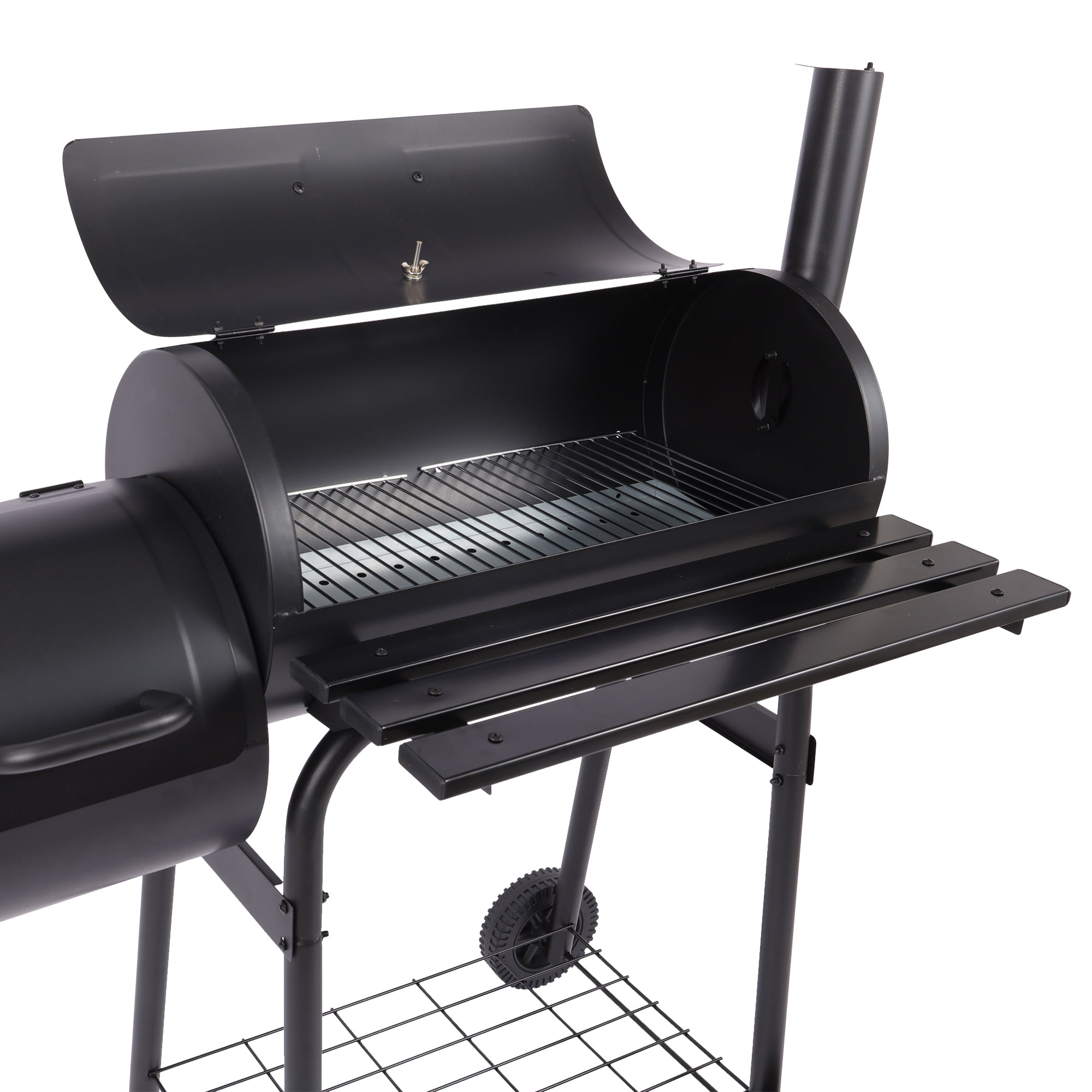 YouLoveIt 26" Charcoal Mini Barrel Grill, Side Shelf
