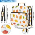 thumbnail image 2 of FORMRS Zipper Binder with Shoulder Strap 2-inch Ring 500 Sheet Capacity File Bag, Yellow Leaves, 2 of 5