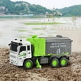 thumbnail image 1 of Coche de juguete de control remoto para niños, escala 1/32, con iluminación de cuatro vías, simulación de saneamiento urbano, grúa de ingeniería de control remoto., 1 of 5