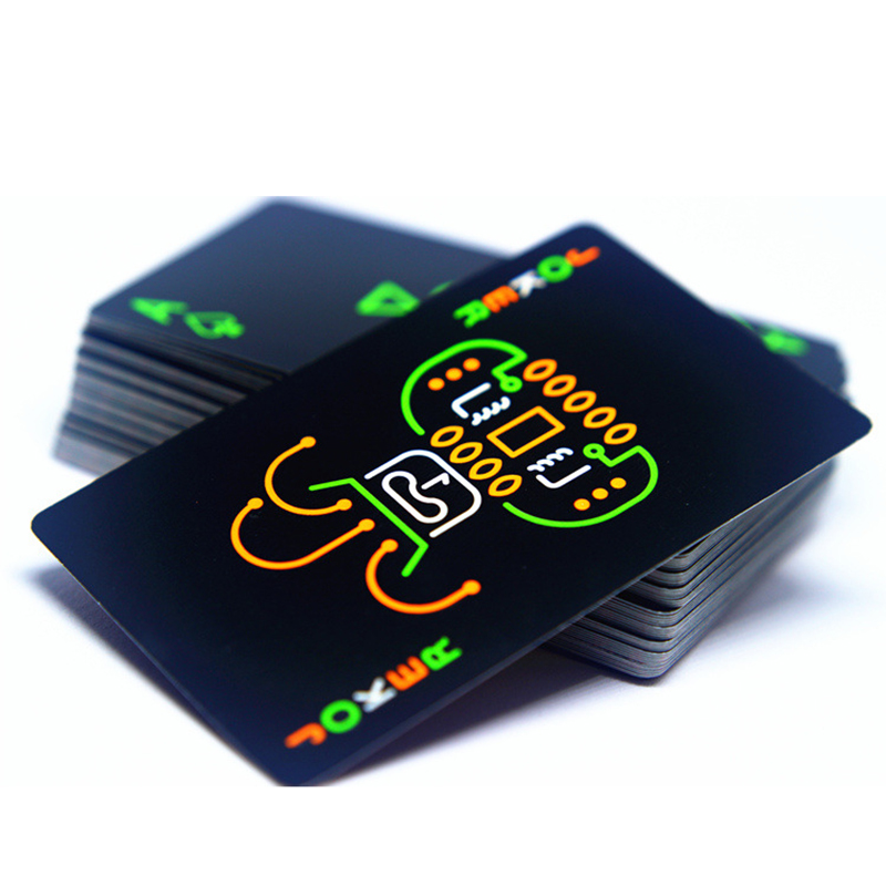 Glow Playing Poker Cards Deck Playing Fluorescent Luminous Card Game BL