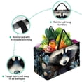 thumbnail image 3 of Raccoon Large Capacity Reusable Foldable Grocery Baskets with Storage Bag – Oxford Cloth Storage Basket for Easter, 3 of 7