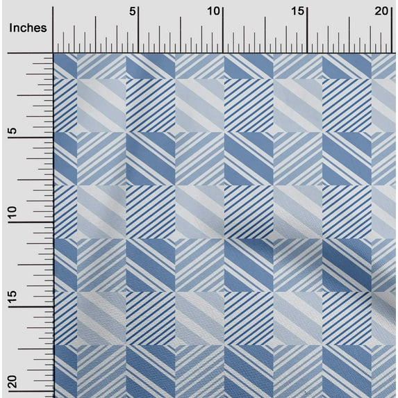oneOone Viscose Jersey Fabric Stripe Geometric Printed Fabric 1 Yard 60 Inch Wide