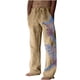 thumbnail image 2 of Pantalones largos de verano para hombre, de algodón y pierna ancha, deportivos con cordones estampados, informales, 2 of 7