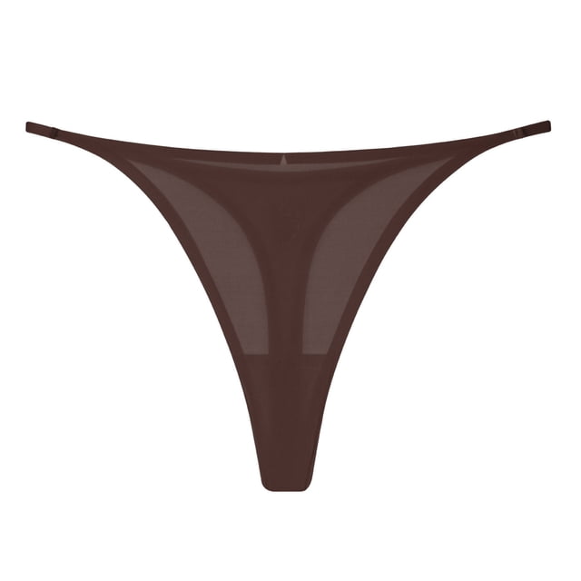 Pntutb Strings pour Femmes Liquidation Mode Femmes Confortables Aguichant Déchirures de Glace Couleur Unie Culottes en Forme de T Rollbacks
