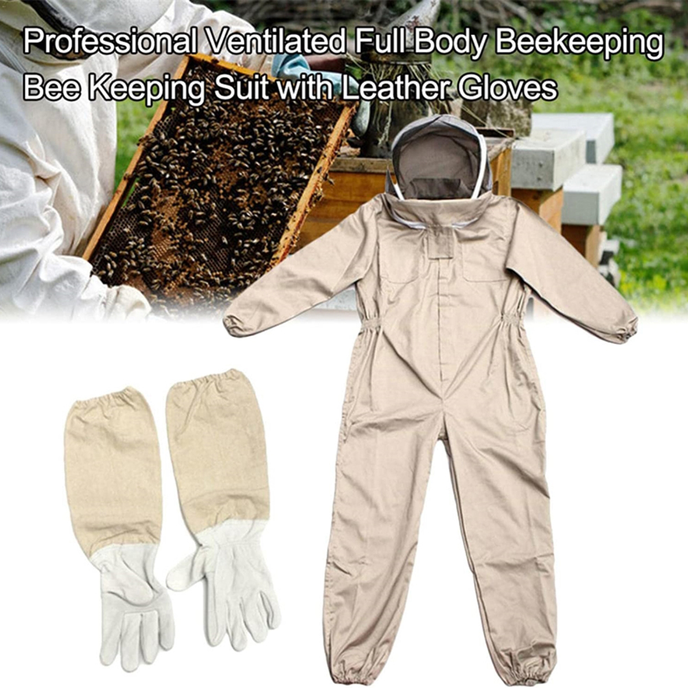 Bee Suit with Gloves Beekeeping Protective Suits Beekeeper Suit Bee ...