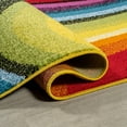 thumbnail image 5 of JONATHAN Y DAZZLE 2 x 8 Runner Rug, Flow Abstract Swirl - Red/Yellow/Blue, DZC100A-28, 5 of 8