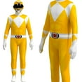 thumbnail image 5 of Power Rangers Cosplay Costumes for Kids Jumpsuit Fancy Dress up costume party Playsuit L Size Yellow, 5 of 5