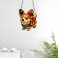 thumbnail image 4 of 2D Acrylic Dog Art Color Pendant Hanging Corgi Dog//French//window Decoration Suitable For Dog Lovers, 4 of 9
