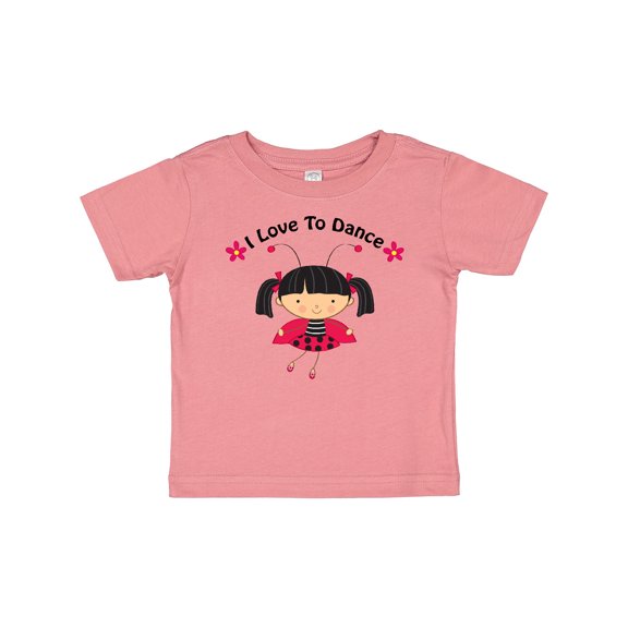 Inktastic I Love To Dance Ladybug Girls Baby T-Shirt