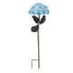 thumbnail image 4 of Lámpara solar con forma de hortensia LED para exteriores con forma de flor para jardín, porche y césped - Azul, 4 of 10