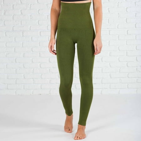 Compression Non-Lined Tummy Control Leggings (Yelete)