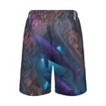 thumbnail image 3 of Men's Pajama Bottoms Athletic Shorts For Men Casual Cotton The Whales in The Cyber City, 3 of 7