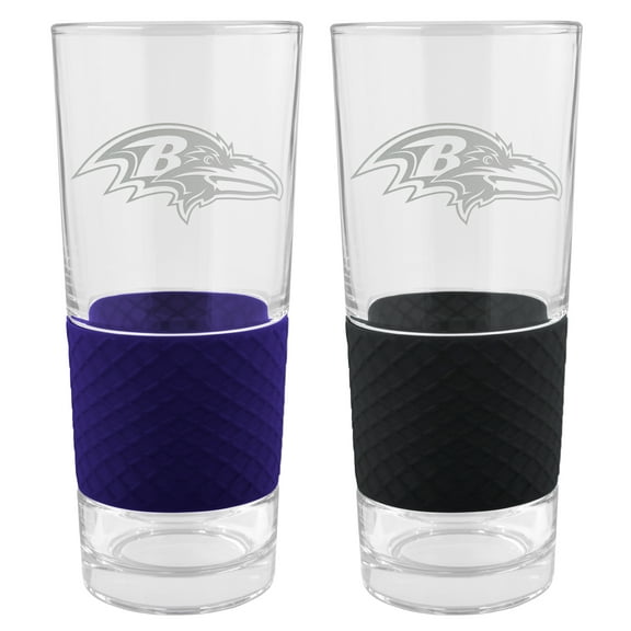 Baltimore Ravens 22oz. Logo Score Pint Glass Two-Piece Set