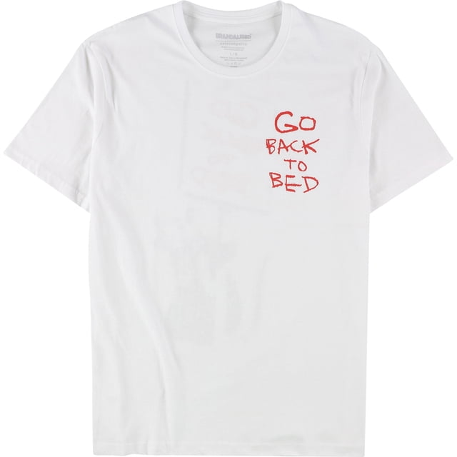 Camiseta gráfica blanca Elevenparis Hombre Volver a la cama 2XL
