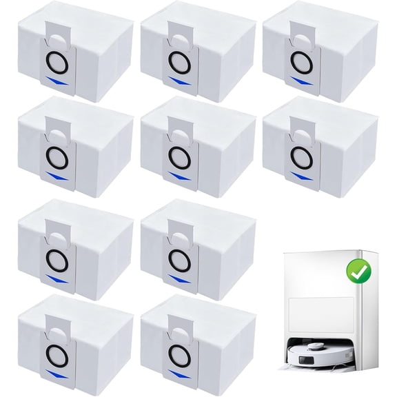 Vacuum Bags Compatible with Ecovacs Deebot X1 Omni Turbo T10 T20 Omni T20/T20 Max/T20 Pro/X&T Series Robot Vacuum Cleaner,Dust Bags for Deebot T20 Omni