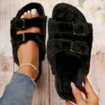 thumbnail image 3 of Women Sandals Lightweight Comfortable Breathable Adjustable Buckle Cork Footbed Slides Slip-On Strappy Design, 3 of 9