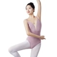 thumbnail image 2 of Ropa de baile Ropa ajustada para adultos Ropa de ballet de prueba de arte Ropa de práctica de profesora de baile femenina de una pieza sin espalda, 2 of 6