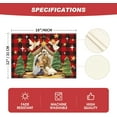 thumbnail image 6 of mubwai Buffalo Plaid Kogiya Shepherd Christmas Placemats Set of 4, 12x18 Inch Winter O Holy Night Xmas Table Mats for Party Kitchen Dining Decoration, 6 of 6