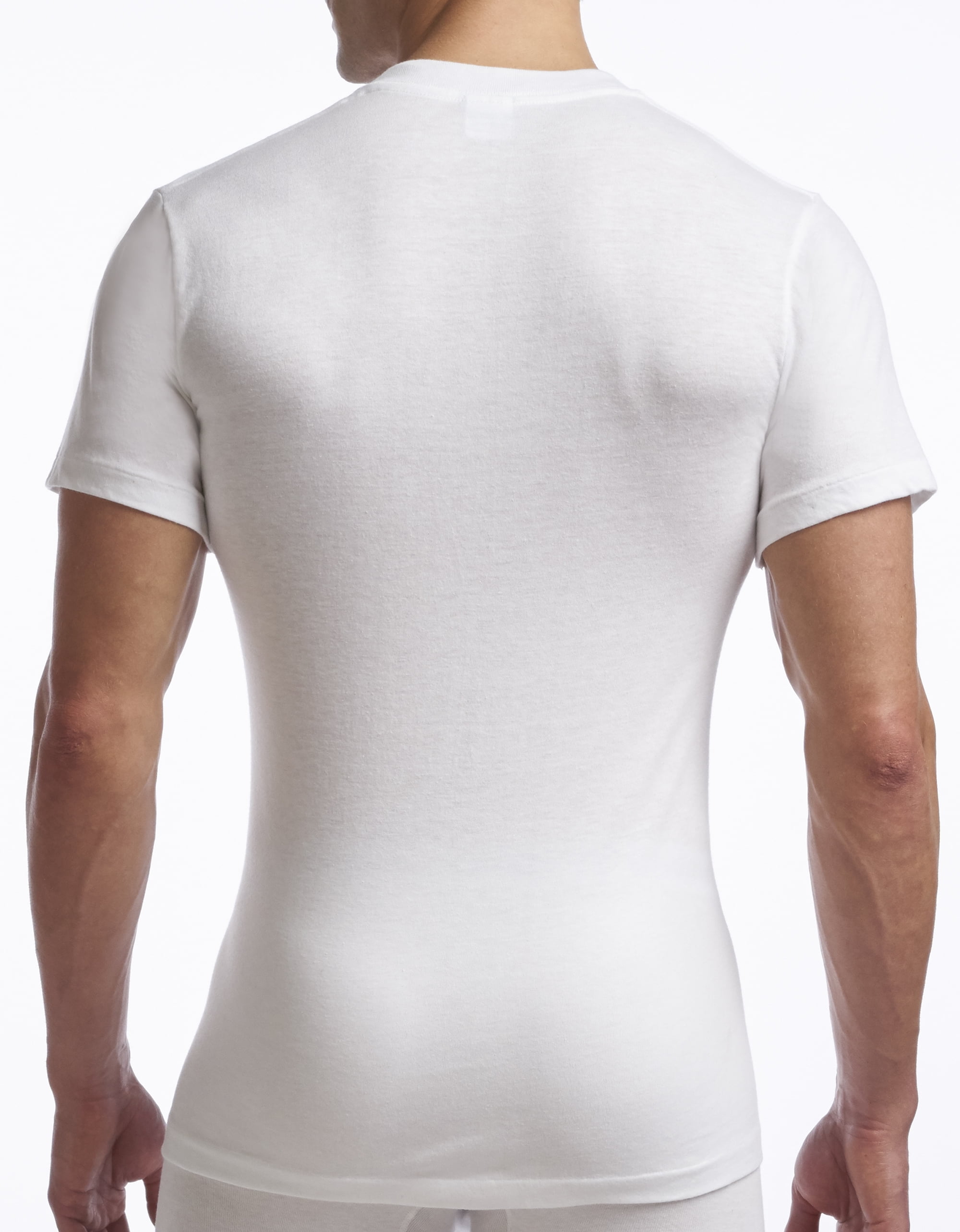 Stanfield's Men's Supreme Cotton Blend crew-neck T-shirt Undershirt-2 Pack