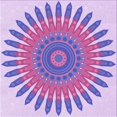 thumbnail image 1 of Ahgly Company Tapis d'Intérieur Lavable en Machine Carré Transitionnel Mauve Violet, 4 Pieds Carré, 1 of 7