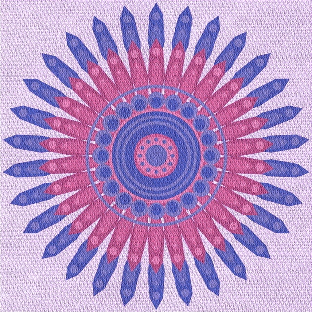 Ahgly Company Machine Washable Indoor Square Transitional Mauve Purple Area Rugs, 8' Square