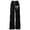 Black, variant on Shadoumai Girls Sweatpants Wide Leg Drawstring Baggy Pants Straight Leg Athletic Trousers with Pockets Size 5-14