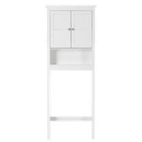 STAROUS Space-Saving Over-the-Toilet Storage Cabinet with Adjustable Shelf, White