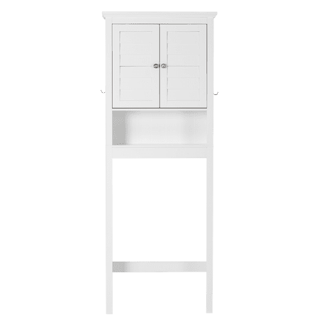 STAROUS Space-Saving Over-the-Toilet Storage Cabinet with Adjustable Shelf White