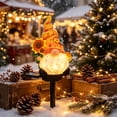 thumbnail image 4 of Christmas Solar Stake Light, Water-Proof Outdoor Solar Christmas LED Decorations with Gnome & Flower for Patio Yard Lawn, Holiday Party Decor, 4 of 6