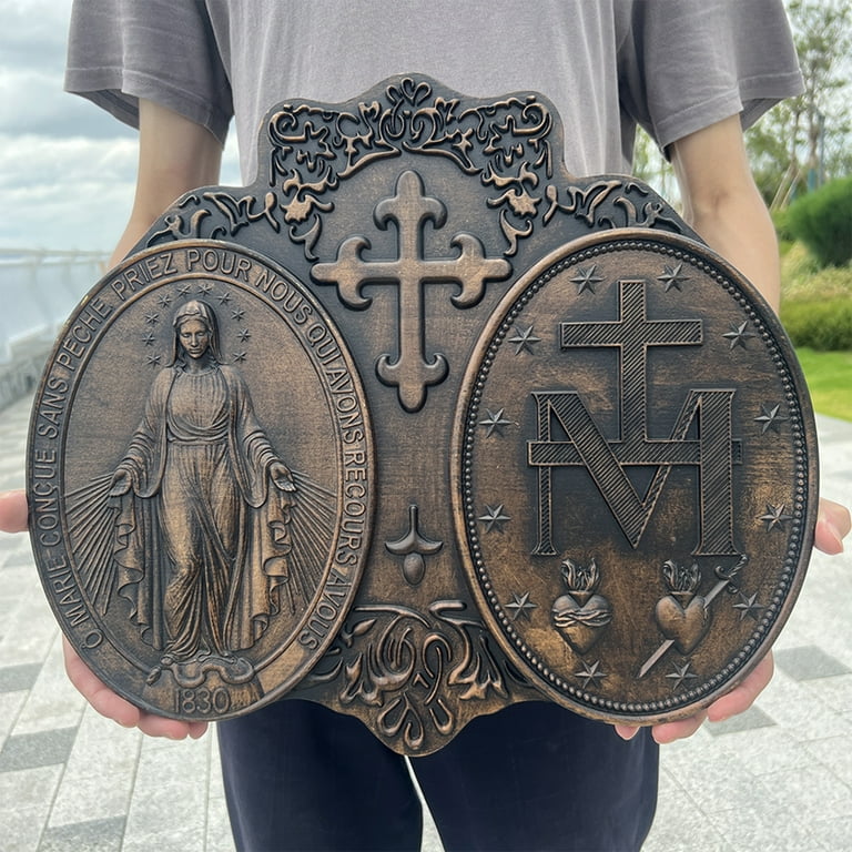 St. Benedict's Exorcism Medal Christian Exorcism Plaque - Wall
