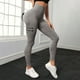 thumbnail image 3 of MKLEKYY Leggings para mujer Pantalones de yoga ajustados color melocotón sin costuras lavados para mujer, 3 of 4