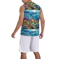 thumbnail image 5 of Rocae Sea World for Men's Basketball Jersey Lightweight and Breathable Athletic Tank Top,Quick-Drying Sports Jersey Medium, 5 of 9
