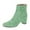 Green, variant on Women Fashion Glitter Block Low Heel Ankle Boots Back Zipper Round Toe Booties Disco Party Shoes Size 9.5 Eggplant