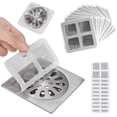 thumbnail image 1 of Paquete de 10 Mallas de Drenaje Higiénicas Autoadhesivas, Atrapador de Pelo Desechable para Ducha y Bañera, Filtro Autoadhesivo Anti-obstrucción para el Piso Del Baño, 1 of 7