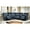 Dark Blue, variant on Genuine Leather Dual-Power Reclining Sectional Sofa with two Consoles, 5-Seat L-Shaped Sectional with Zero Gravity, USB/Type-C Ports & Modular Design