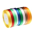 thumbnail image 4 of CIMAXIC Wedding 12pcs 1cm Gift Wrapping Ribbons Silk Satin Polyester Ribbons Decorative Riband for Wedding Party Decorations DIY Craft (Random Colors),866.14"X0.39"X0.04", 4 of 4