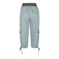 thumbnail image 6 of Dealovy Capri Cargo Pants for Women Summer Travel Capris Casual Outdoor Hiking Trousers with Pockets, 6 of 8