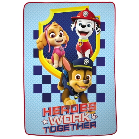 Walmart Grocery Paw Patrol Kids Blanket Plush Microfiber Twin Full Size