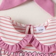 thumbnail image 4 of NOLDARES Baby Girl Clothes Newborn Infant Fall Outfit Romper Winter Pant Set Headband 3 Pcs Clothes for Girl(Pink,6-9 M), 4 of 8