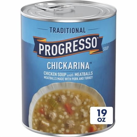 Progresso Chickarina Soup, Traditional Canned Soup, 19 Oz - Pack of 2