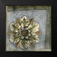 thumbnail image 2 of Goldberger, Jennifer 12x12 Black Modern Framed Museum Art Print Titled - Small Rosette and Damask I, 2 of 5