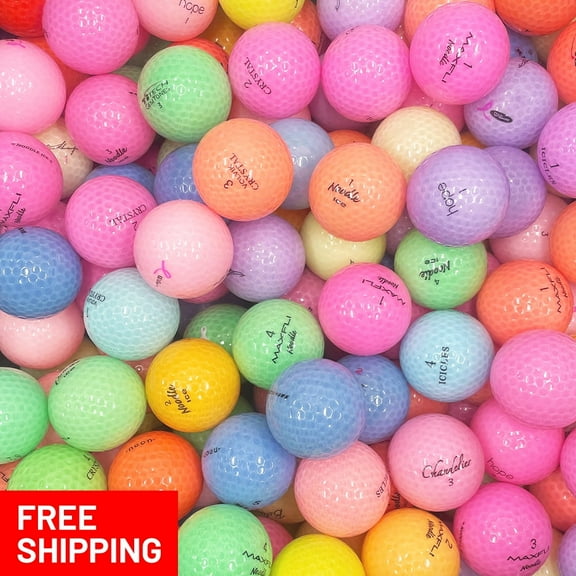 Pre-Owned 48 mixed Crystal 5A Recycled Golf Balls, by Mulligan Golf Balls