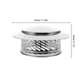 thumbnail image 2 of HONITANO Capuchon de Cheminée Rond en Forme de Parapluie Protection contre les Débris en Acier Inoxydable Lot de 1, 2 of 8