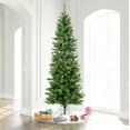 thumbnail image 6 of Vickerman 9.5' Salem Pencil Pine Artificial Christmas Tree, Warm White LED Dura-lit Lights, 6 of 6