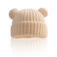 thumbnail image 2 of WUANDIXFA Fleece Beanie Newborn Baby Hats Bear Ears Preemie Caps Baby Boy Girl Infant Hospital Beanie,White,1-10 Years, 2 of 6